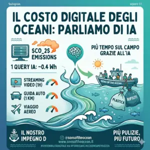 L'Impronta Ecologica dell'Istruzione Digitale: Parliamo di IA, Dati e Oceani